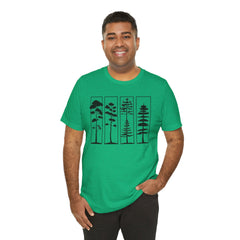 Nature-Inspired Unisex Jersey Tee, Tree Graphic T-Shirt, Eco-Friendly Fashion, Gift for Nature Lovers, Casual Wear, Outdoor Adventure