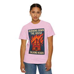 Retro Music-Inspired Unisex T-Shirt - Burning Down the House Design