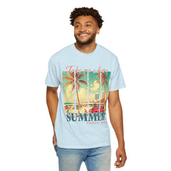 Summer Vibes Graphic T-Shirt - "Take Me Where Summer Never Ends"
