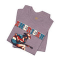 American Cowgirl, Playing Guitar Graphic, Unisex Jersey Short Sleeve Tee