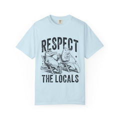 Alligator and Manatee Respect the Locals T-Shirt — Vintage Beach Vibes Graphic Tee