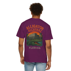 Alligator Alcatraz T-Shirt, Vintage Style Tee, Florida Souvenir Shirt, Unisex Graphic Top, Comfortable Casual Wear