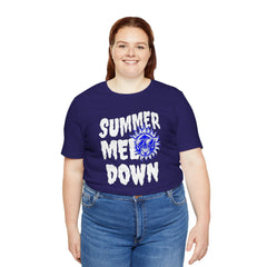 Summer Meltdown Graphic Tee — "Summer Melt Down" Sun Design