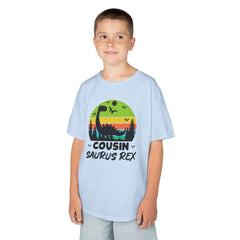 Cousin Saurus Rex Kids Tee - Fun Dino T-Shirt, Kids Birthday Gift, Toddler Dino Merchandise, Summer Playwear, Adventure Clothing