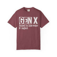 Raised on Hose Water and Neglect — Retro Graphic T-Shirt (Vintage Gift for Gen X)