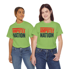 Amputee Nation Unisex Heavy Cotton Tee, Support Shirt, Gift for Amputees, Awareness Apparel, Casual Comfort Wear