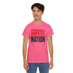 Amputee Nation Unisex Heavy Cotton Tee, Support Shirt, Gift for Amputees, Awareness Apparel, Casual Comfort Wear