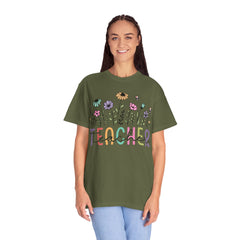 Floral Teacher Appreciation T-Shirt - Comfort Colors Soft