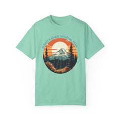 Mount Rainier National Park Graphic, Comfort Colors Soft Relaxed Fit Unisex Garment-Dyed T-shirt