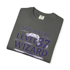 Level 37 Wizard T-Shirt — "Not a Nerd" THAC0 Survivor D&D Gamer Tee