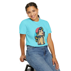 Pop Art Pinup Girl Comfort Colors T-Shirt