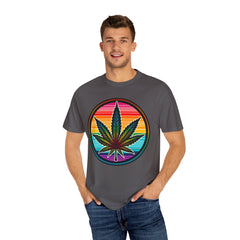 MARIJUANA LEAF TShirt, Vintage Style tee, Leaf Graphic Tee, Weed Lover, Smoke Cannabis tee, Relaxed Fit tee, Stoner Lifestyle, Retro Style