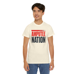 Amputee Nation Unisex Heavy Cotton Tee, Support Shirt, Gift for Amputees, Awareness Apparel, Casual Comfort Wear