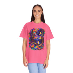 Mystical Psychedelic Moonlit Forest T-Shirt
