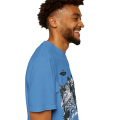 UFO Meets Cowboy Unisex Garment Shirt -Dyed  T Shirt