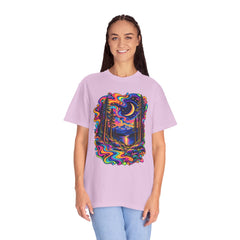 Mystical Psychedelic Moonlit Forest T-Shirt