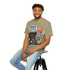 Grill Master Grandpa Funny BBQ T-Shirt — "Whoops! Pretending to Grill for a Photo" Graphic Tee