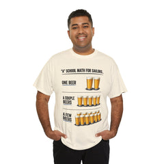 T-Shirt -  "A" School Math for Sailors Funny Beer Graphic Tee