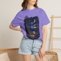 Moonlit Forest T-Shirt – Nature Lover Camping Shirt