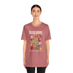 Floral Tee - Blossoms Blooming With Timeless Charm - Positive Vibes