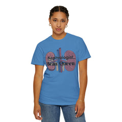 Nephrologist Bean Queen, Graphic Unisex Garment-Dyed T-shirt