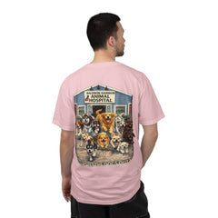 Front Logo Back Graphic Baldwin Harbor Animal Hospital "Who Let the Dogs Out?" Graphic Tee