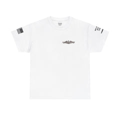 USN Periscope view, Submarine Launched Tomahawk Missile with Dolphins Unisex Jersey Short Sleeve Tee