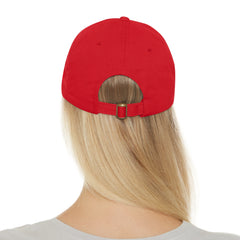 Hempstead Bay Sailing Club Leather Patch Dad Hat — Flying Scot Embroidered Round Patch