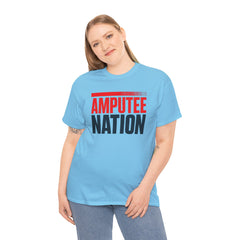 Amputee Nation Unisex Heavy Cotton Tee, Support Shirt, Gift for Amputees, Awareness Apparel, Casual Comfort Wear