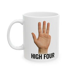 Funny Amputee High Four Ceramic Mug