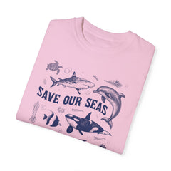 Vintage Style Sealife Comfort Colors Tshirt