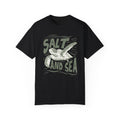 Sea Turtle, Salt And Sea -  Graphic Unisex Garment-Dyed T-shirt