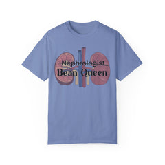 Nephrologist Bean Queen, Graphic Unisex Garment-Dyed T-shirt