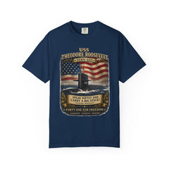 USS Theodore Roosevelt SSBN-600 T-Shirt – "Speak Softly and Carry a Big Stick" Patriotic Submarine Tee
