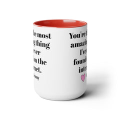 PERSONALIZED LOVE 15oz Accent  Mug