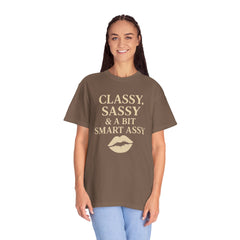 Classy Sassy T-shirt, Unisex Casual Top, Statement Tee, Gift for Her, Fashion Apparel, Birthday Humor Shirt