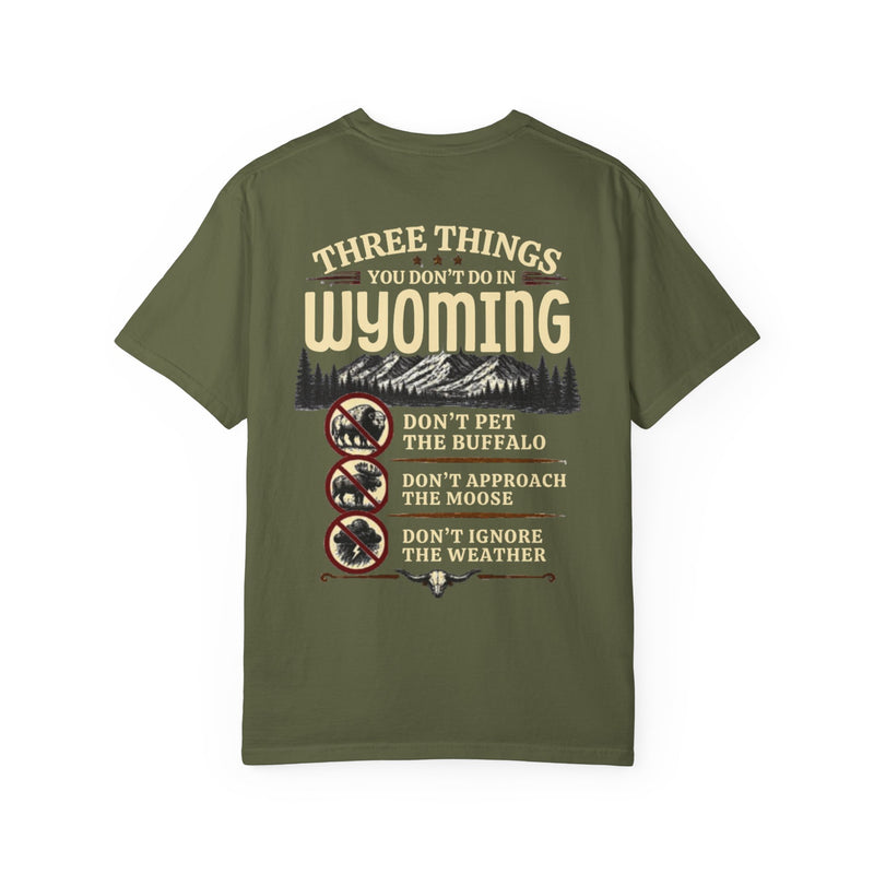 Wyoming Funny Roadtrip T-Shirt — 