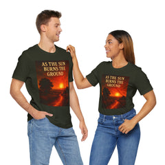 As The Sun Burns The Ground Short Sleeve Tee - Get The Led Out, Zeppelin Inspirational Nature Design