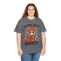 Cute But Spooky Halloween Raccoon! Graphic Unisex Heavy Cotton Tee