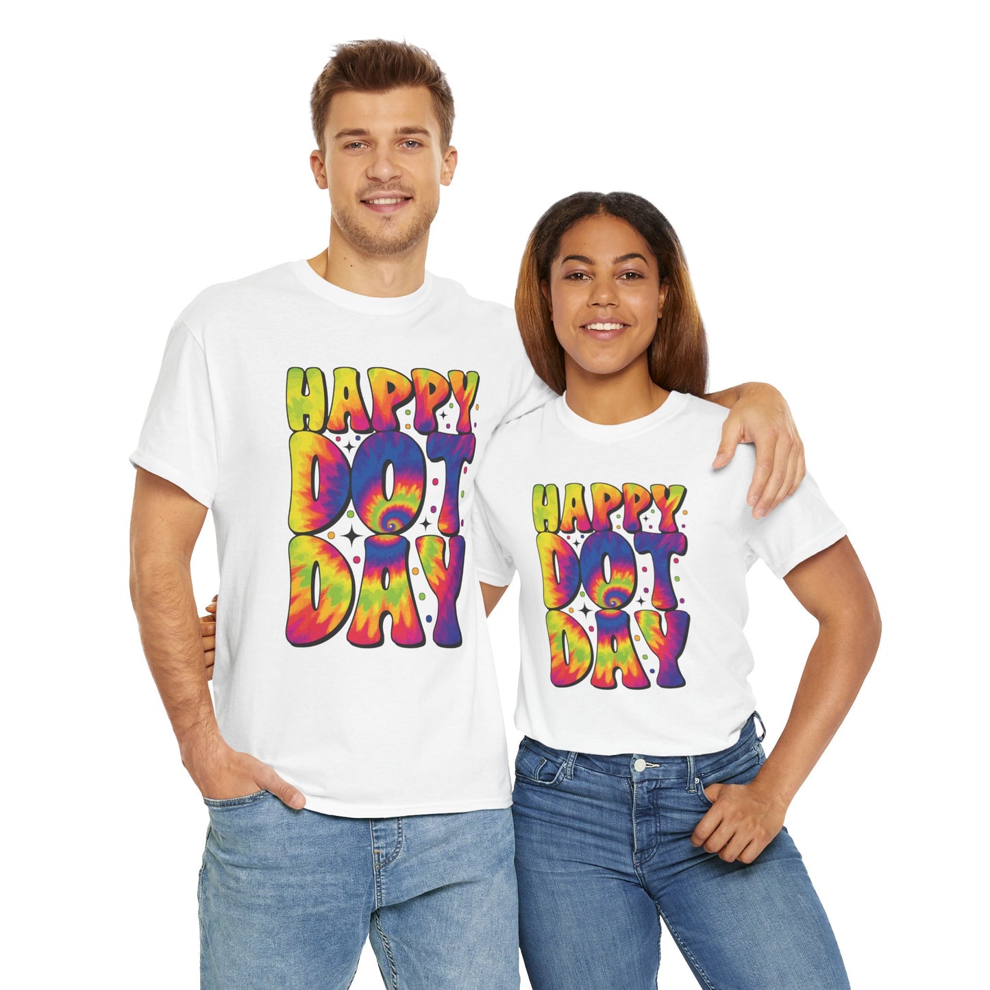 HAPPY DOT DAY - Graphic Unisex Heavy Cotton Tee