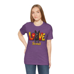 Personalized Love Your Dog T-Shirt — Designed with your dogs name and picture Graphic Tee