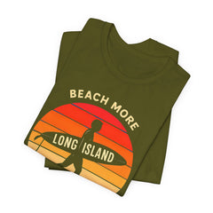 Shinnecock Inlet Beach Vibes Unisex Tee - Surf's Up Long Island | Summer Shirt