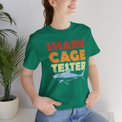 SHARK CAGE TESTER - Graphic Unisex Short Sleeve Tee