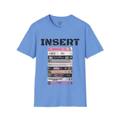 THE 80S VHS Tape Stack  - Unisex Softstyle T Shirt