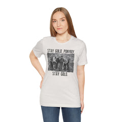 The Outsiders Shirt, Front and Back Images, Greasers Characters Shirt, Unisex Jersey Short Sleeve Tee
