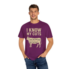Funny Cow Cuts Unisex T-Shirt - Gift for Meat Lovers, BBQ Parties