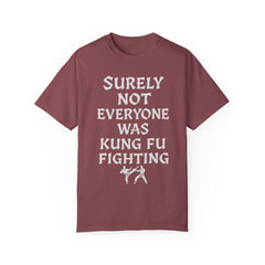 Funny Unisex T-Shirt - "Surely Not Everyone Was Kung Fu Fighting"