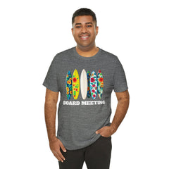 Surfboard Meeting Unisex Tee - Fun Beach Vibe for Summer Gatherings