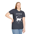 Cat Petting Guide Quote, Unisex Softstyle Graphic T-Shirt