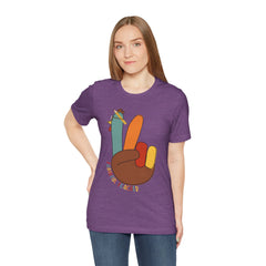 Thankful Teacher T‑Shirt – Hand Turkey Teacher Appreciation Tee